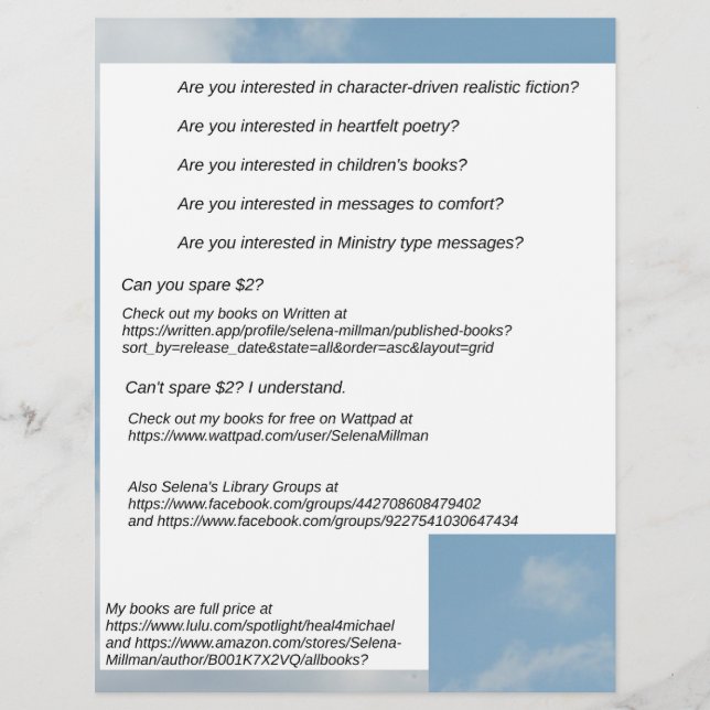 Flyer My Books Available  (Frente)