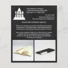 Flyer Na moda de quadro de logotipo Crie sua própria 2 f