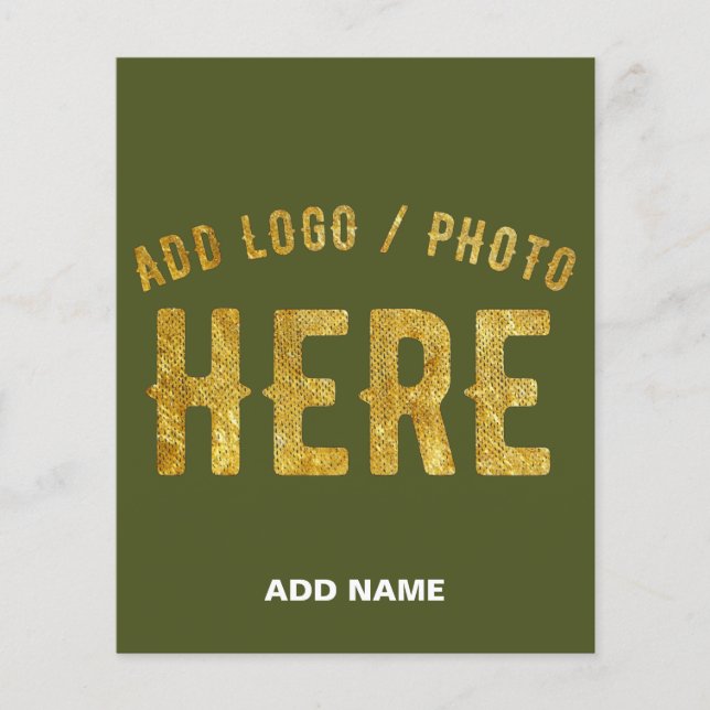 FLYER NA MODA MODERNO PERSONALIZADO EXÉRCITO VERDE VERIF (Frente)