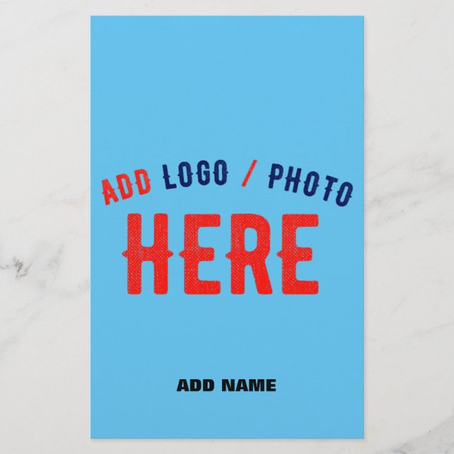 FLYER NA MODA MODERNO PERSONALIZADO SWAG SKY AZUL MARCA  (Frente)