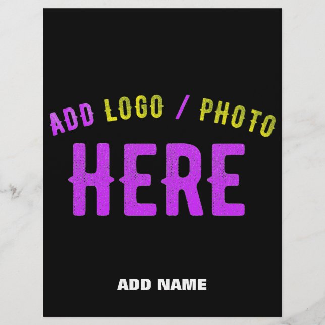 FLYER NA MODA MODERNO PERSONALIZÁVEL NEGRO VERIFICADO CO (Frente)