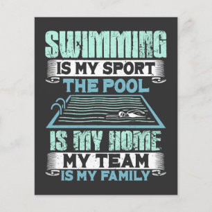 Flyer Nadar É Meu Esporte A Piscina É Minha Casa