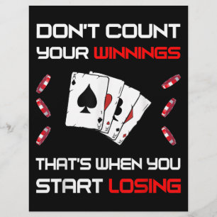 Flyer Não conte sua vitória. É quando você começa a