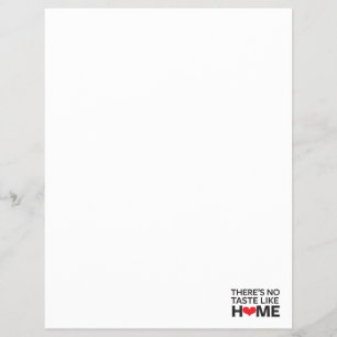 Flyer Não há nenhum gosto como a casa