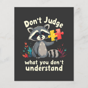 Flyer Não julgue o que não entende de autismo