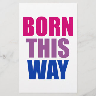 Flyer Nascido Desta Maneira Bissexual Orgulho Bi LGBTQ