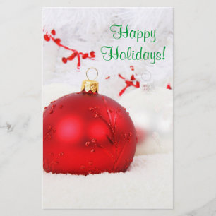 Flyer Natal vermelho e branco boas festas IV