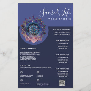 Flyer Nebulosa em Flor   Mandala