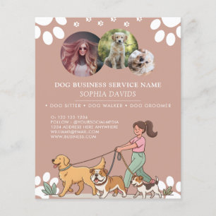 Flyer Negócios de Cuidado de Animais de Estimação com Fo