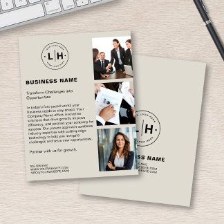 Flyer Negócios de Fotografia de Logotipo Personalizado M