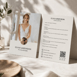 Flyer Negócios de Fotógrafo QR Personalizado Moderno
