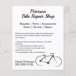 Flyer Negócios de Manutenção de Reparo Bicicleta