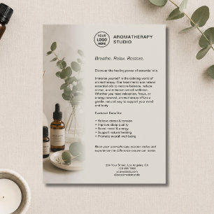 Flyer Negócios de Spa de Aromaterapia Logotipo Personali