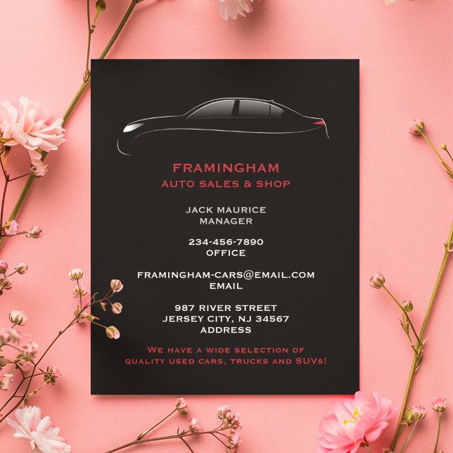 Flyer Negrito de Venda Automática (Criador carregado)