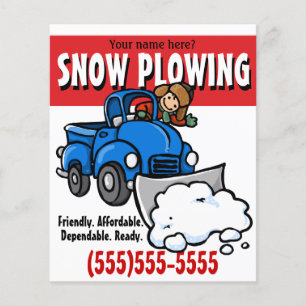 Flyer Neve A Soprar. Serviço Comercial de Remoção de Nev