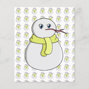 Flyer Neve vestindo um cachecol amarelo