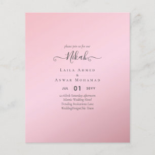 Flyer NIKAH - Orçamento - Convites Islâmicos para Casa