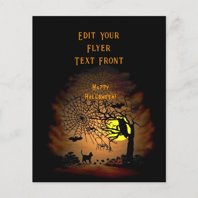 Flyer Noite de Halloween, Feliz Halloween! (Frente)