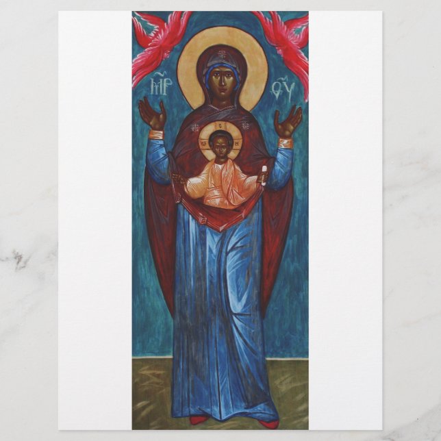 Flyer Nossa Senhora do Sinal Impressão de Arte Luz Etern (Frente)