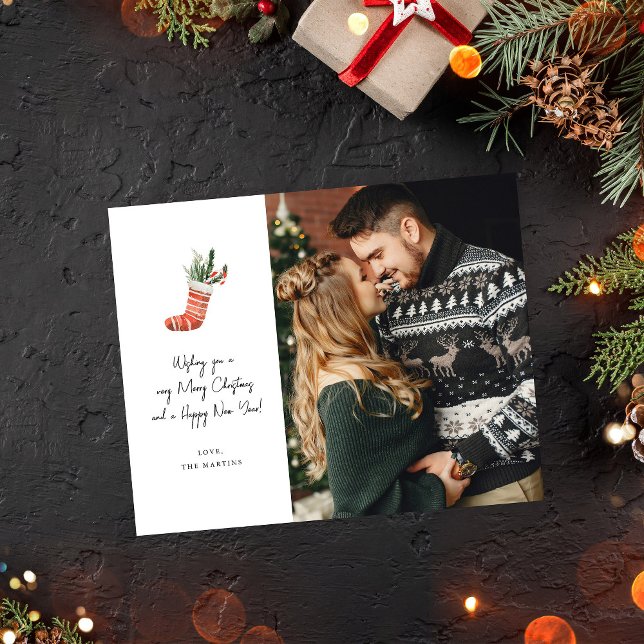 Flyer Nota de Natal do Orçamento Foto Natal (Criador carregado)