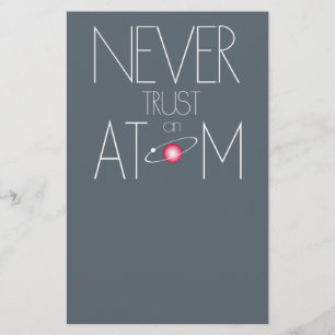 Flyer Nunca confie no átomo