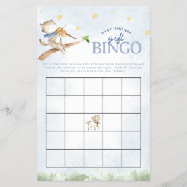 Flyer Nursery Rhyme Chá de fraldas Bingo Game