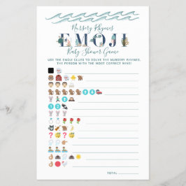 Flyer Nursery Rhyme Game debaixo do Chá de fraldas do ma