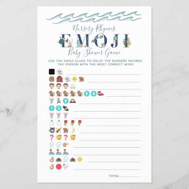 Flyer Nursery Rhyme Game debaixo do Chá de fraldas do ma (Frente)