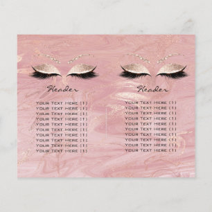 Flyer O chicote cor-de-rosa do olho da composição do