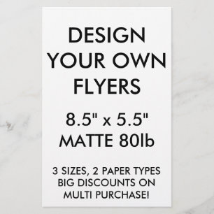 Flyer O costume personalizou 8,5" x 5,5" insectos