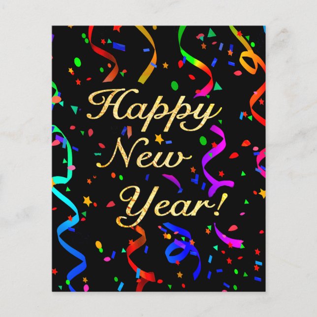 Flyer O "feliz ano novo! " (Frente)