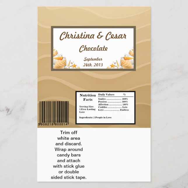 Flyer O Grande Bar de Hershey, no Oceano de Praia (Frente)