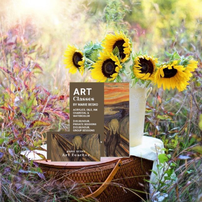 Flyer O Gritar De Edvard Munch, Classes De Arte (Criador carregado)