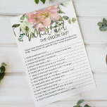 Flyer O Jogo Floral do Cachorro do Cachorro Daria<br><div class="desc">O que o jogo de chá de panela do Groom Say? Alicerce de Aquarela Elegante e Floral de Blush. Itens correspondentes para concluir sua coleção de eventos estão disponíveis em nossa loja Zazzle!</div>