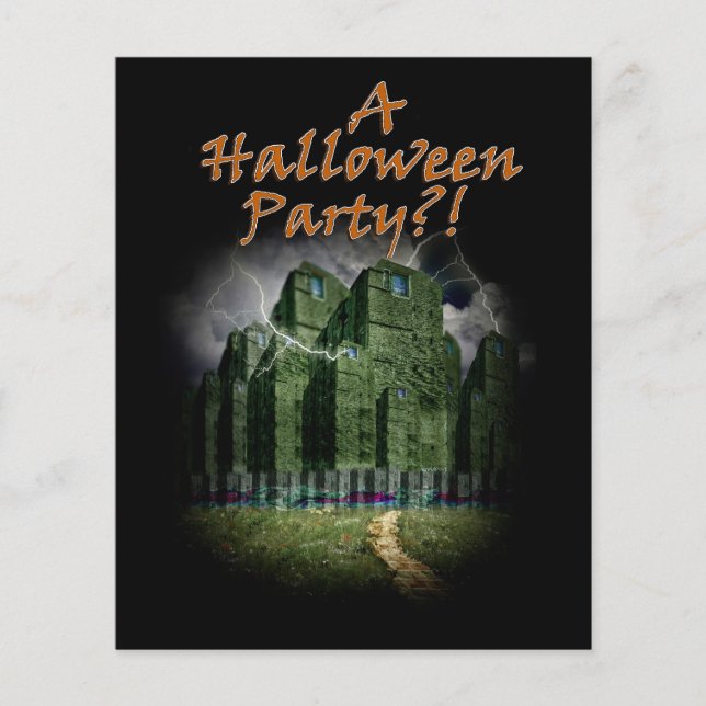 Flyer O Lado Escuro do Dia das Bruxas da Cidade Assombra (Frente)