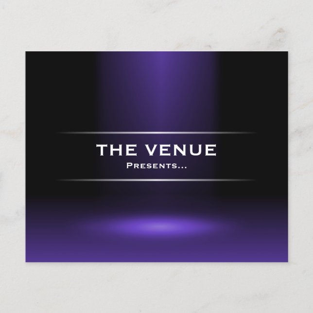 Flyer O Local Presente - Azul Indigo (Frente)