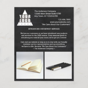 Flyer O na moda do quadro do logotipo cria sua própria