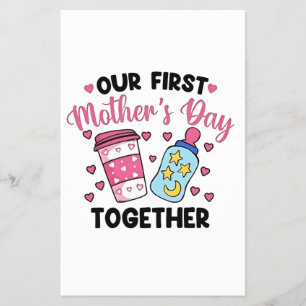 Flyer O nosso primeiro dia da mãe juntos Casais Casament