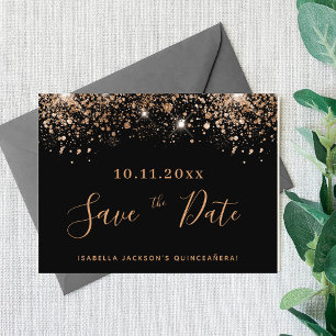 Flyer O orçamento de cintura negra da Quinceanera econom
