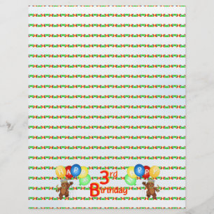 Flyer ó Papel 5 do álbum de recortes do urso do feliz