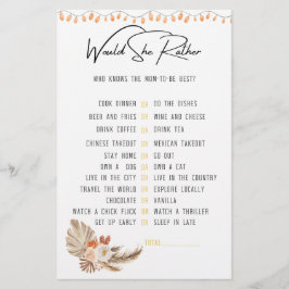 Flyer O Pequeno Pumpkin está no caminho do Chá de fralda