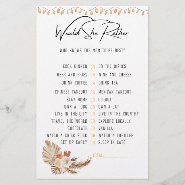 Flyer O Pequeno Pumpkin está no caminho do Chá de fralda (Frente)