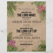 O Senhor te abençoe, Números 6:24-26