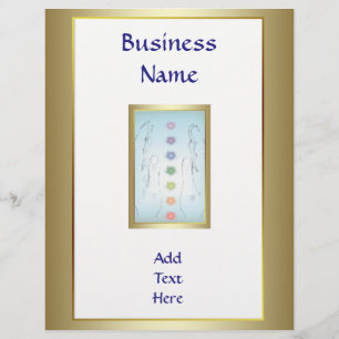 Flyer O solteiro cura holístico das mãos tomou partido