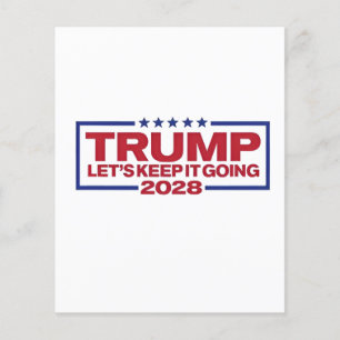 Flyer O Vamos Trump 2028 Continua.