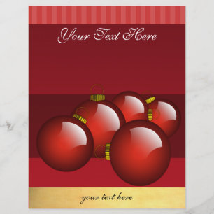 Flyer O vermelho Ornaments o insecto do negócio