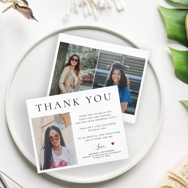 Flyer Obrigado de graduação de foto de orçamento (Criador carregado)