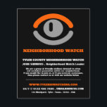 Flyer Observando o anúncio de vigilância da comunidade d<br><div class="desc">Assistindo o Vês,  Vizinho da Comunidade Vigia o Folheto Publicitário na Loja de Cartão de visita.</div>