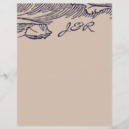 Flyer Ocean Breeze | Rustic Beach DIY Envelopes Liner