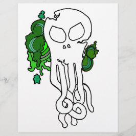 Flyer Octo esverdeado